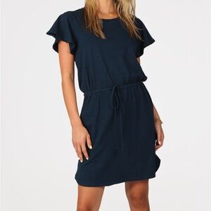 Dylan Leigh Casual Tee Shirt Dress Cinched Waist